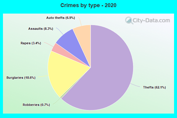 Crimes by type - 2020