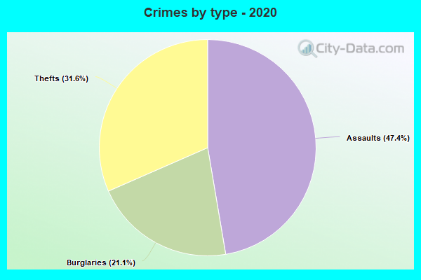 Crimes by type - 2020