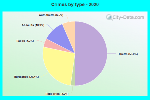 Crimes by type - 2020