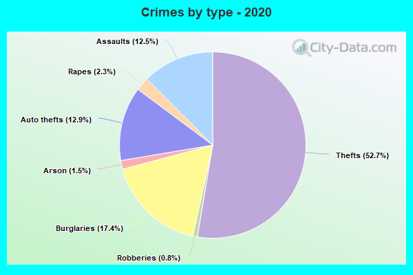 Crimes by type - 2020