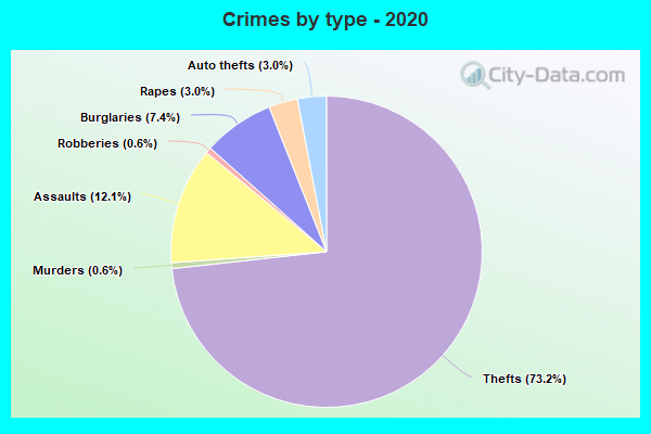 Crimes by type - 2020