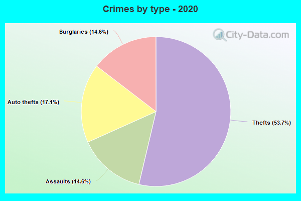 Crimes by type - 2020