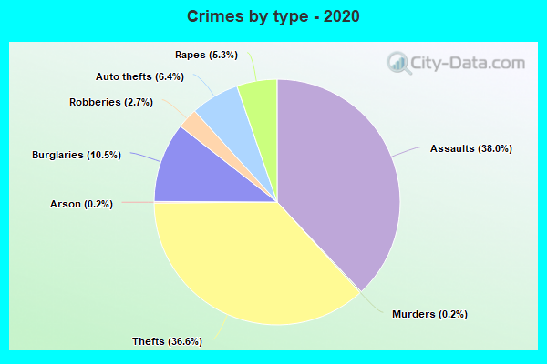 Crimes by type - 2020