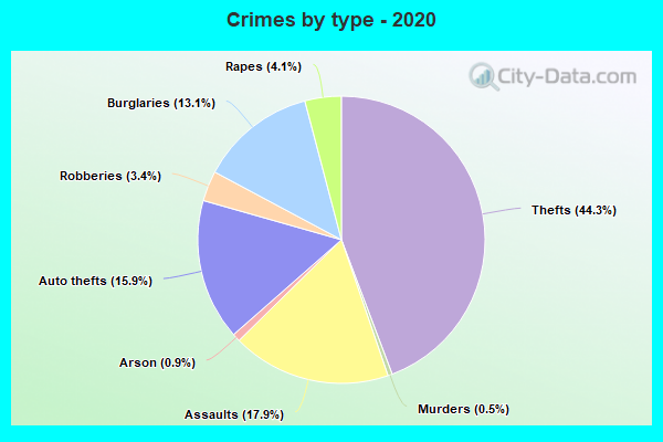 Crimes by type - 2020