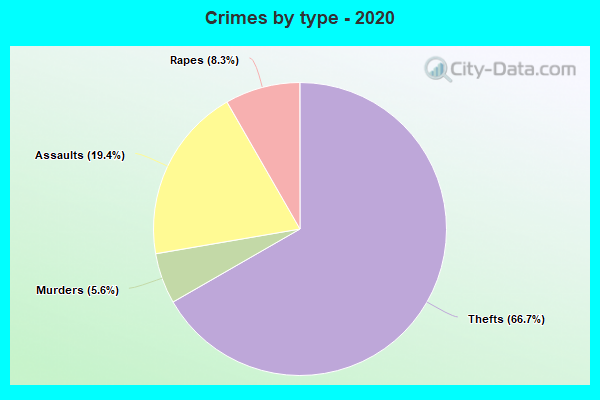 Crimes by type - 2020