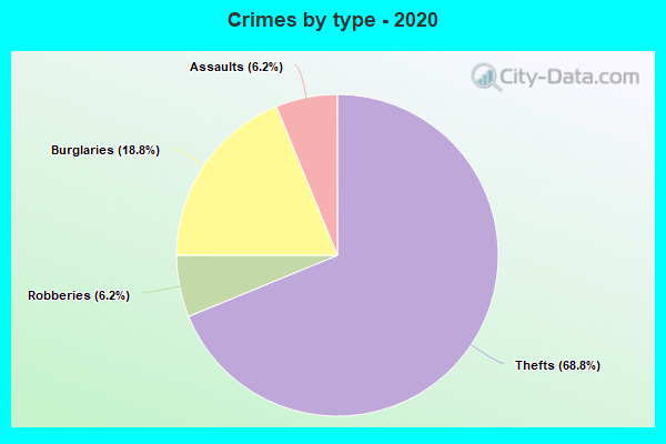 Crimes by type - 2020