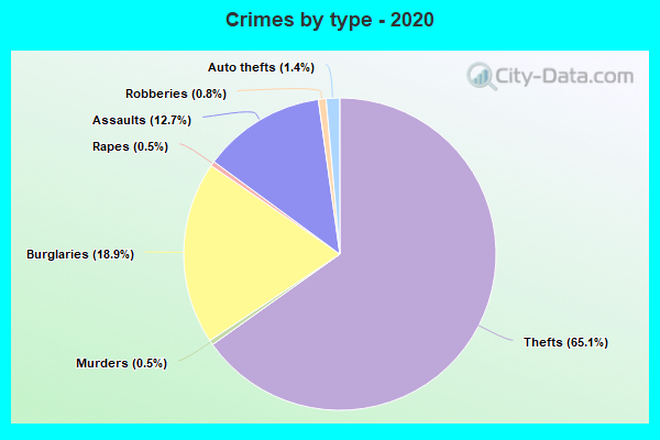 Crimes by type - 2020