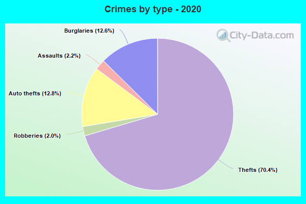 Crimes by type - 2020