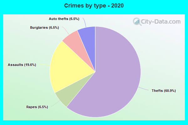 Crimes by type - 2020