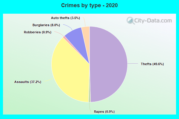 Crimes by type - 2020