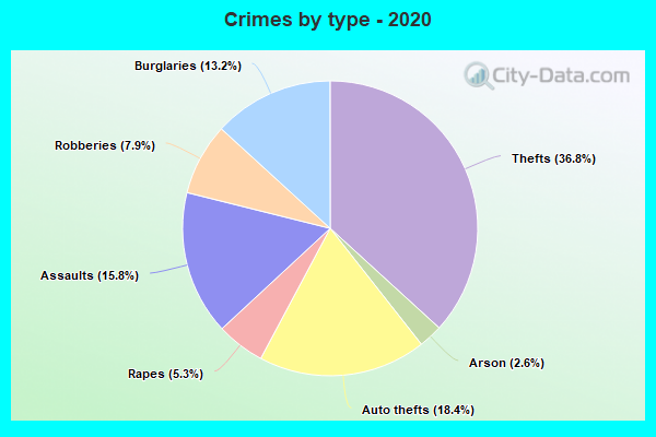 Crimes by type - 2020