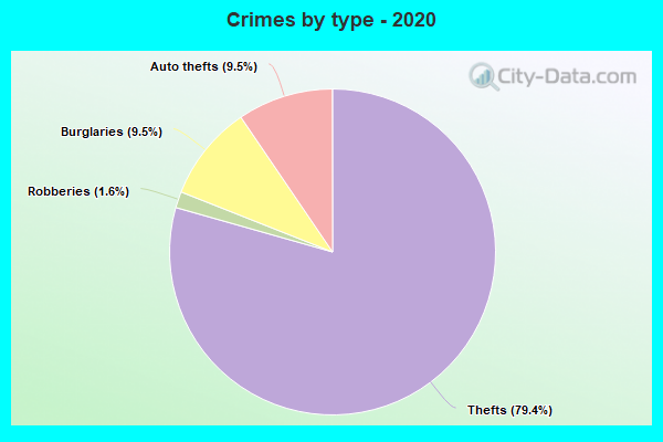 Crimes by type - 2020