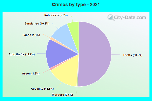 Crimes by type - 2021