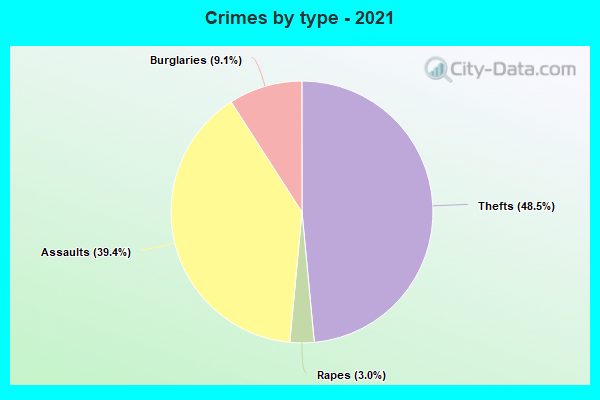 Crimes by type - 2021