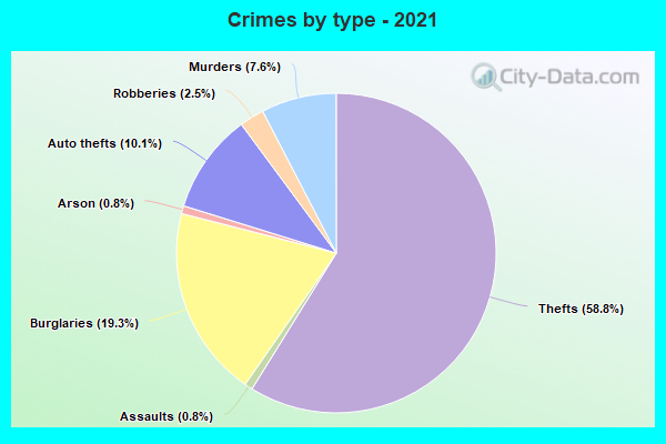 Crimes by type - 2021