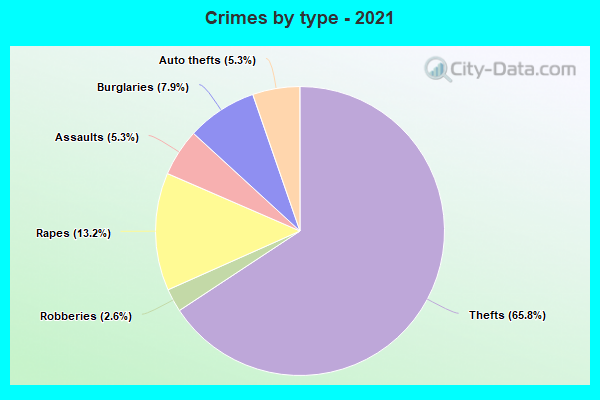 Crimes by type - 2021