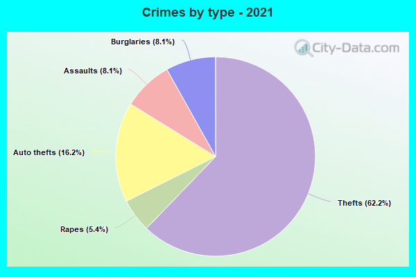 Crimes by type - 2021