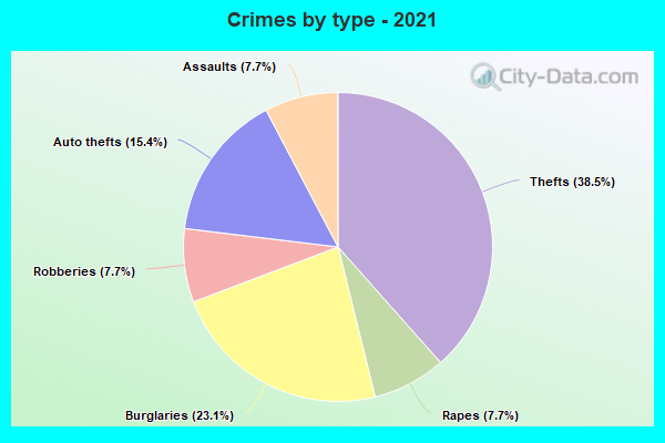 Crimes by type - 2021