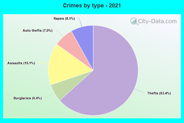 Crimes by type - 2021