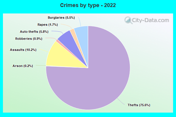 Crimes by type - 2022