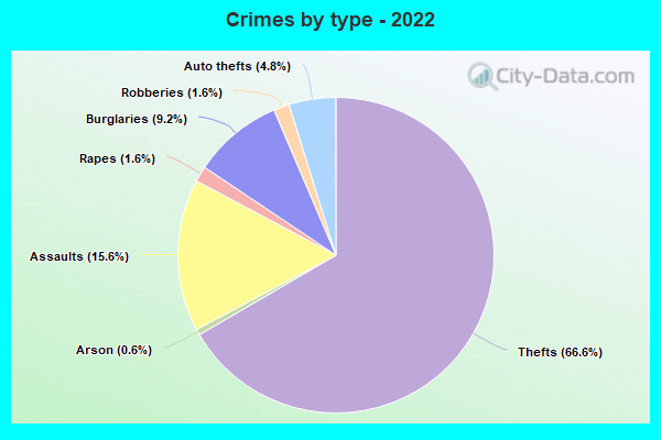 Crimes by type - 2022