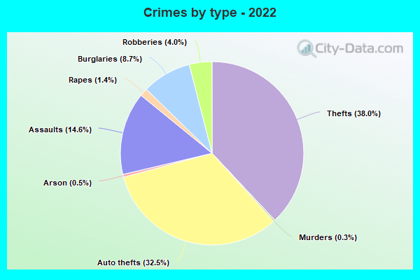 Crimes by type - 2022