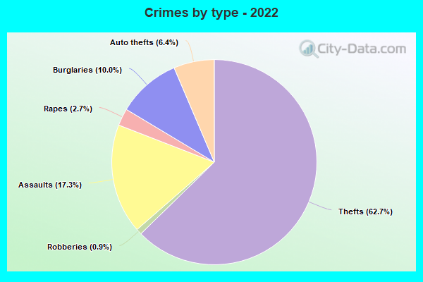 Crimes by type - 2022