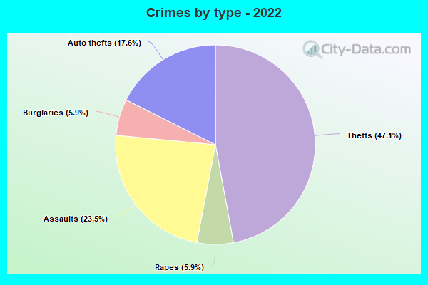 Crimes by type - 2022