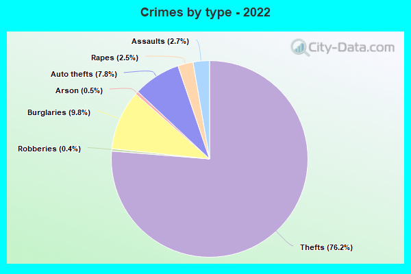 Crimes by type - 2022