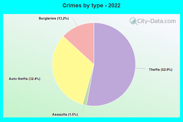 Crimes by type - 2022