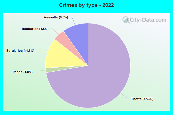 Crimes by type - 2022