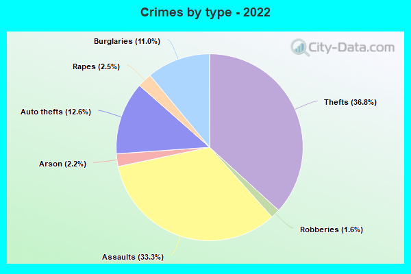 Crimes by type - 2022