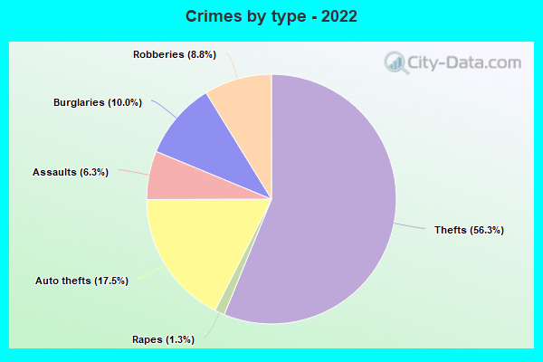 Crimes by type - 2022