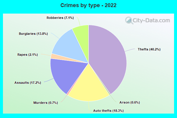 Crimes by type - 2022