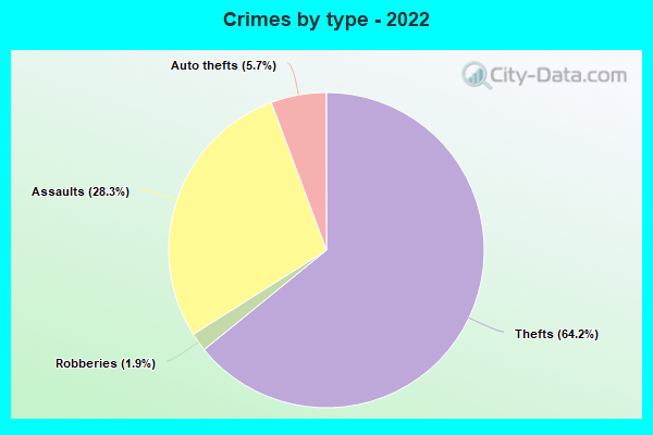 Crimes by type - 2022