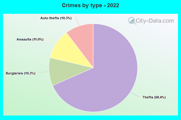 Crimes by type - 2022