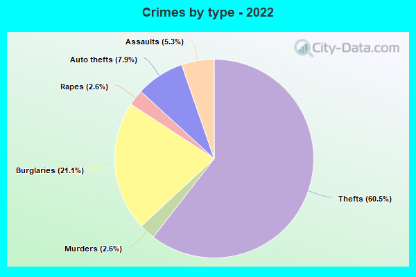 Crimes by type - 2022