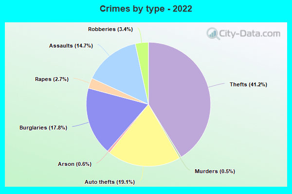 Crimes by type - 2022