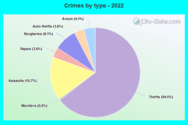 Crimes by type - 2022