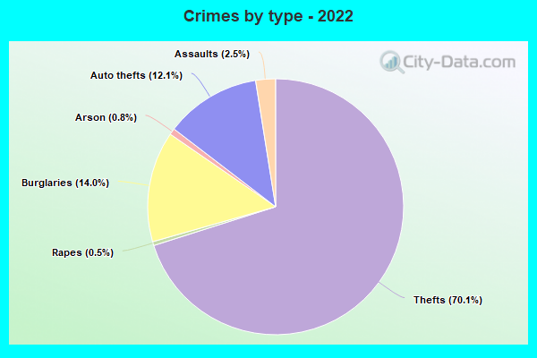 Crimes by type - 2022