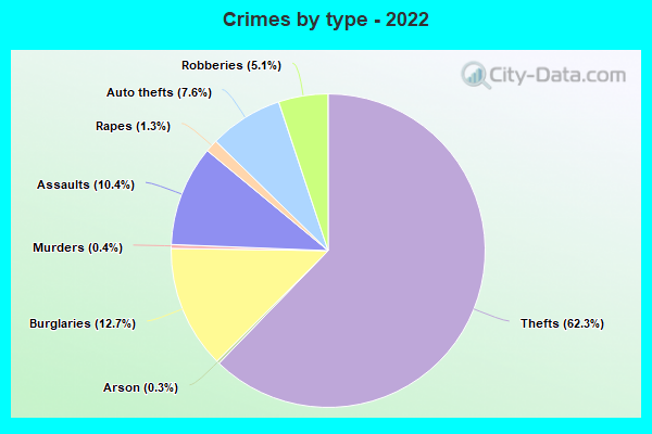 Crimes by type - 2022