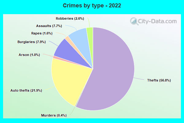 Crimes by type - 2022