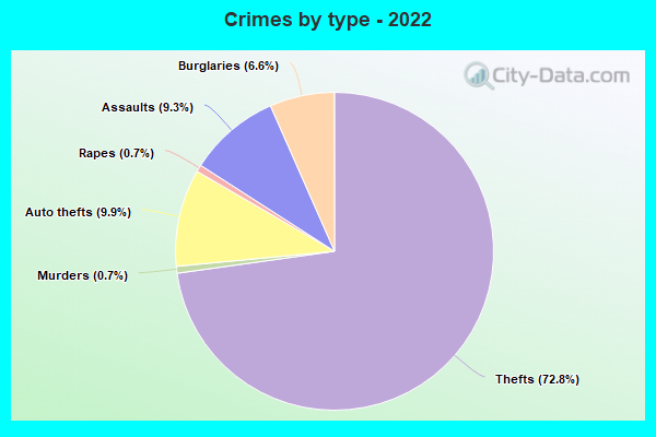 Crimes by type - 2022