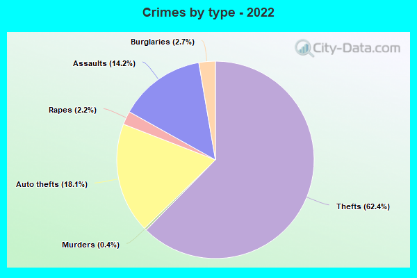 Crimes by type - 2022