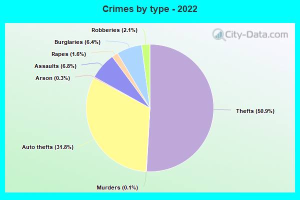 Crimes by type - 2022