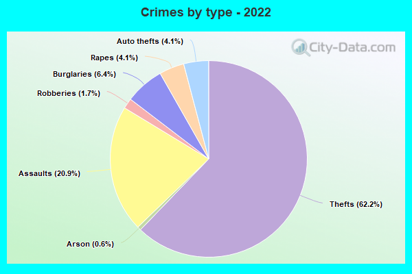 Crimes by type - 2022