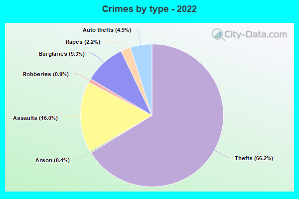 Crimes by type - 2022