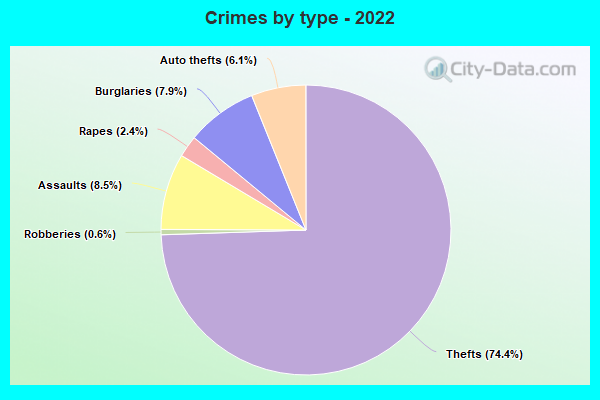 Crimes by type - 2022