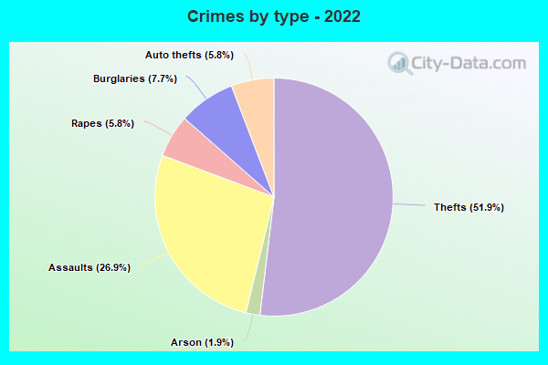 Crimes by type - 2022