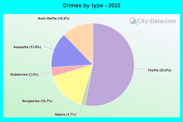 Crimes by type - 2022